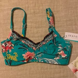 New Revolve Sea Folly Ladies Water Garden DD Cup Fitting Bralette Bikini Top